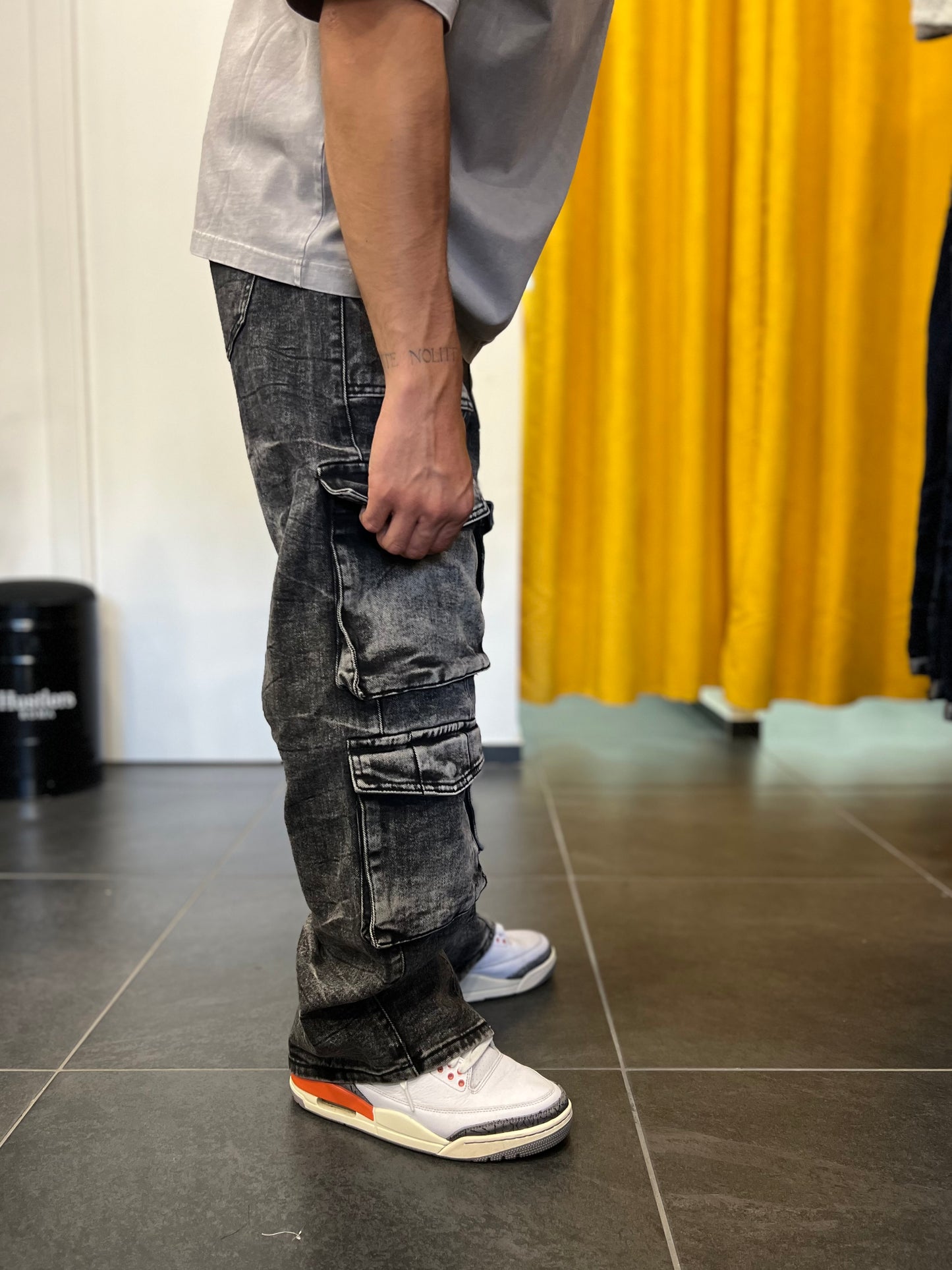 DENIM BAGGY FIT Grigio Scuro