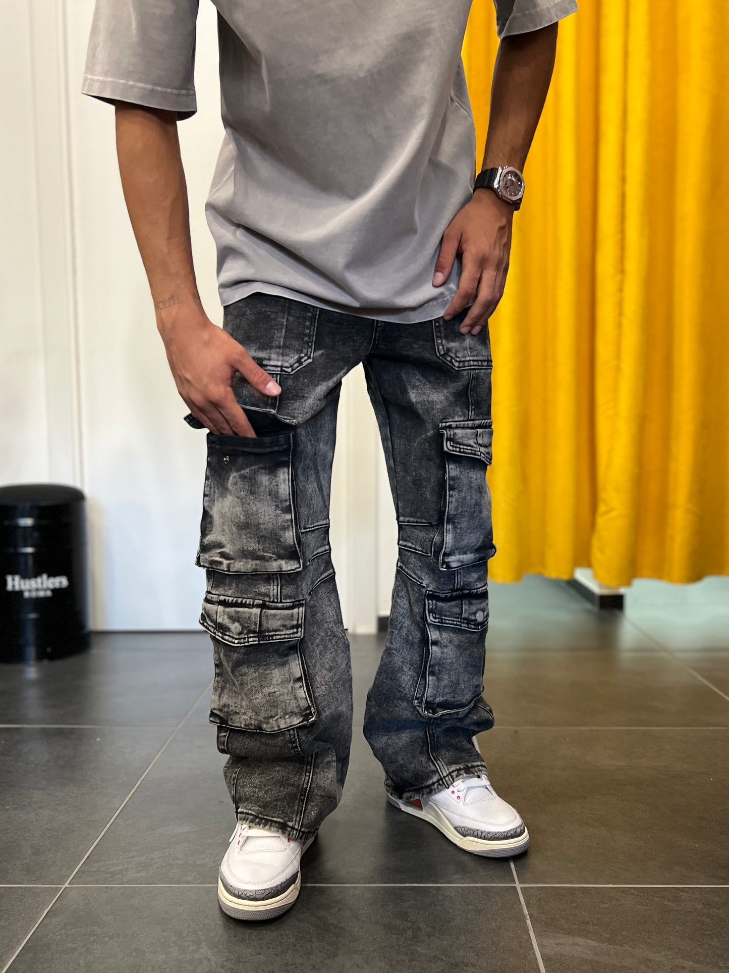 DENIM BAGGY FIT Grigio Scuro