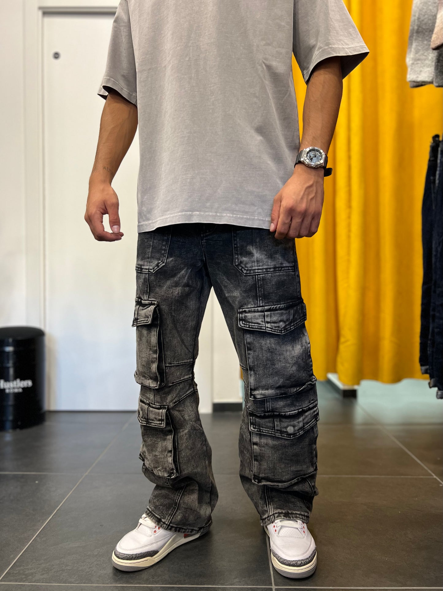 DENIM BAGGY FIT Grigio Scuro