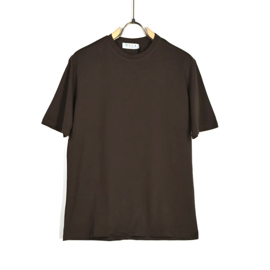 T-SHIRT Basic Girocollo MARRONE