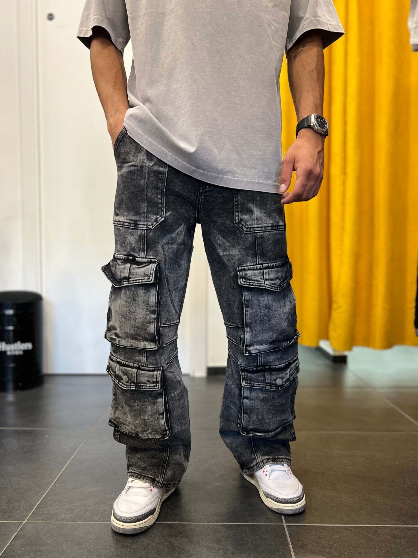 DENIM BAGGY FIT Grigio Scuro