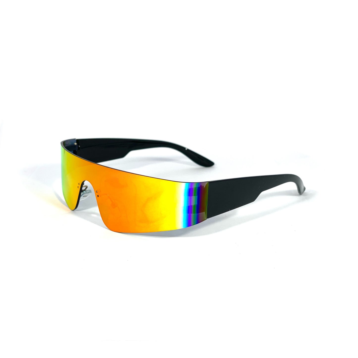 HR Eyewear - IBIZA Nero Lente Scura Specchiata Rainbow